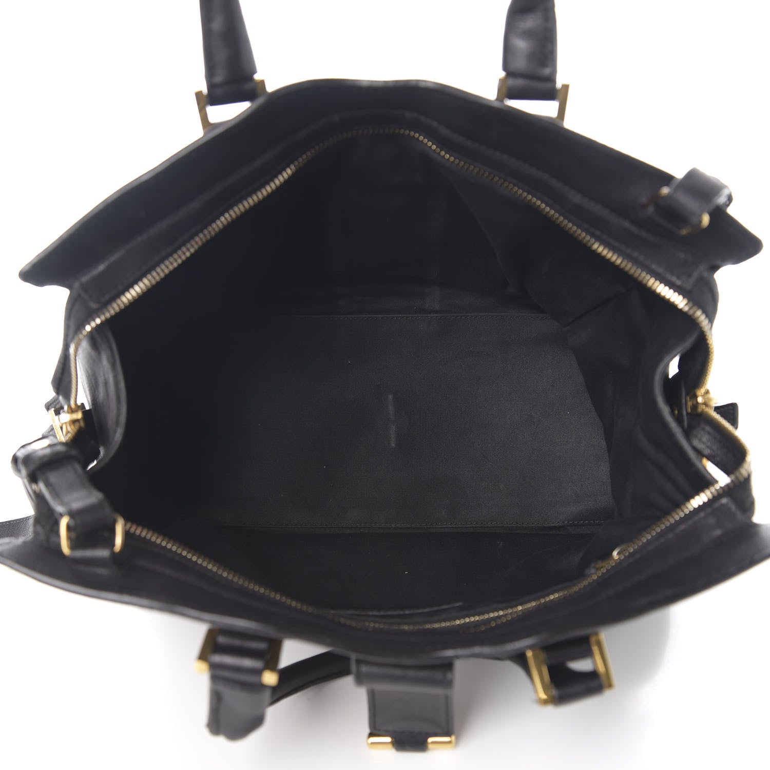 Saint Laurent Sheepskin Small Cabas ChYc Black 4 of 14