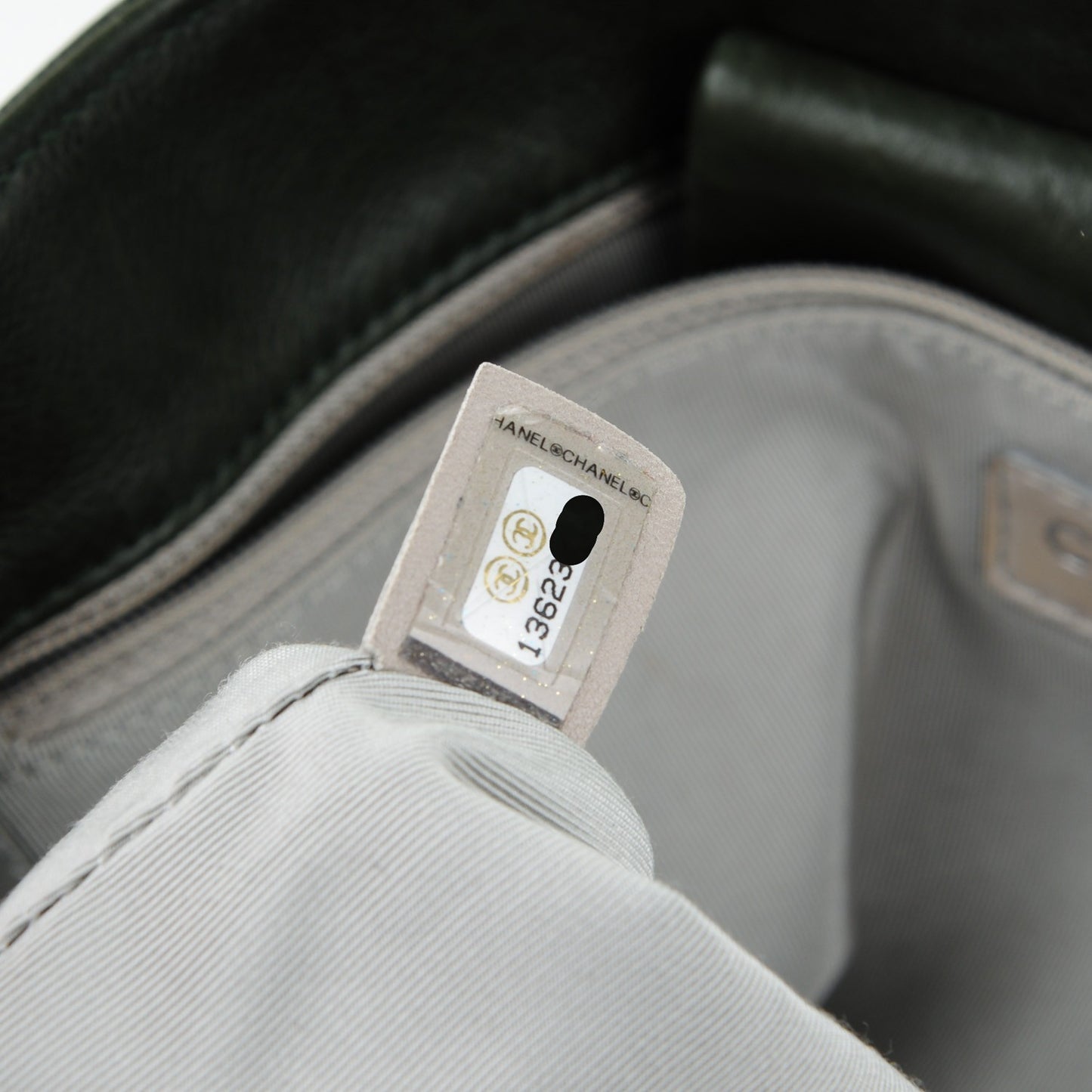 Calfskin On The Bund Open Accordion Tote Dark Khaki