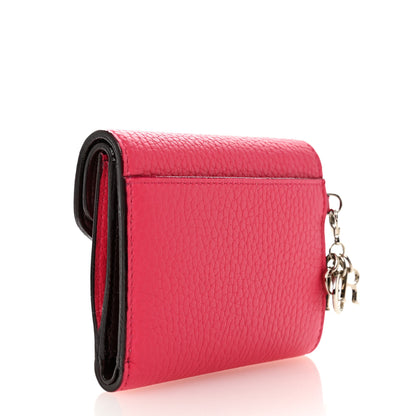 Christian Dior Bullcalf Diorissimo Envelope Wallet Rose Passion 3 of 11
