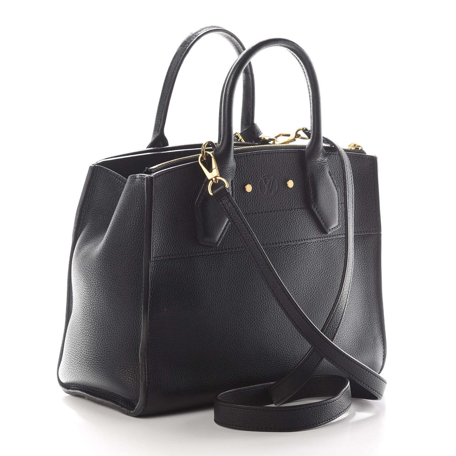Louis Vuitton Taurillon City Steamer PM Black 3 of 7