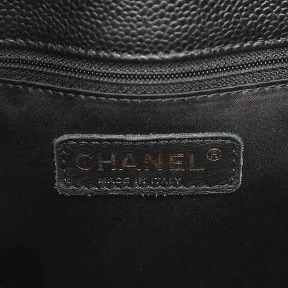Chanel Caviar Quilted Petit Shopping Tote PST Black 8 of 13