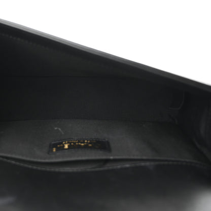 Chanel Lambskin Chevron Quilted Medium Boy Flap Black 5 of 11