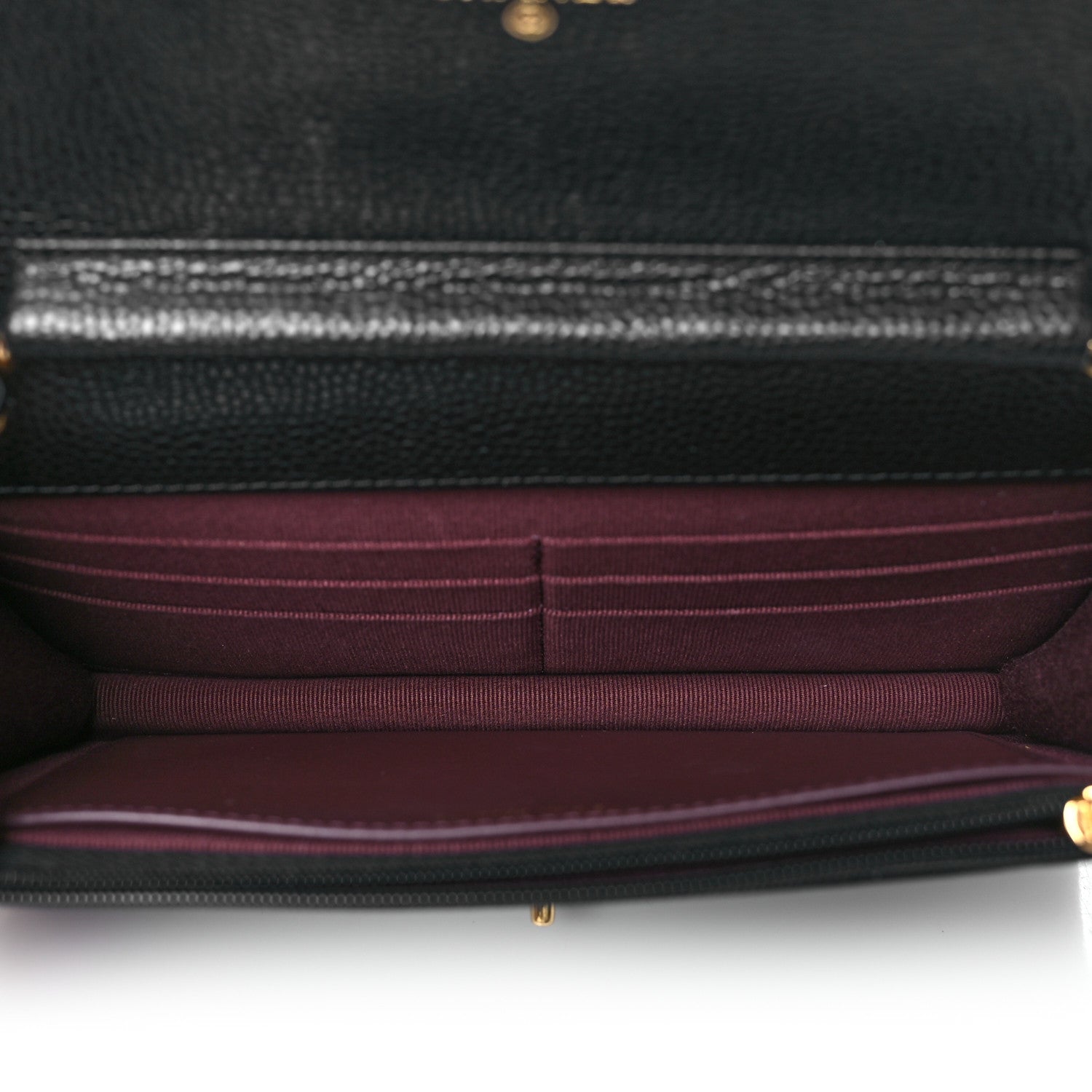 Chanel Caviar Quilted CC Turnlock Wallet On Chain WOC Black 5 of 11