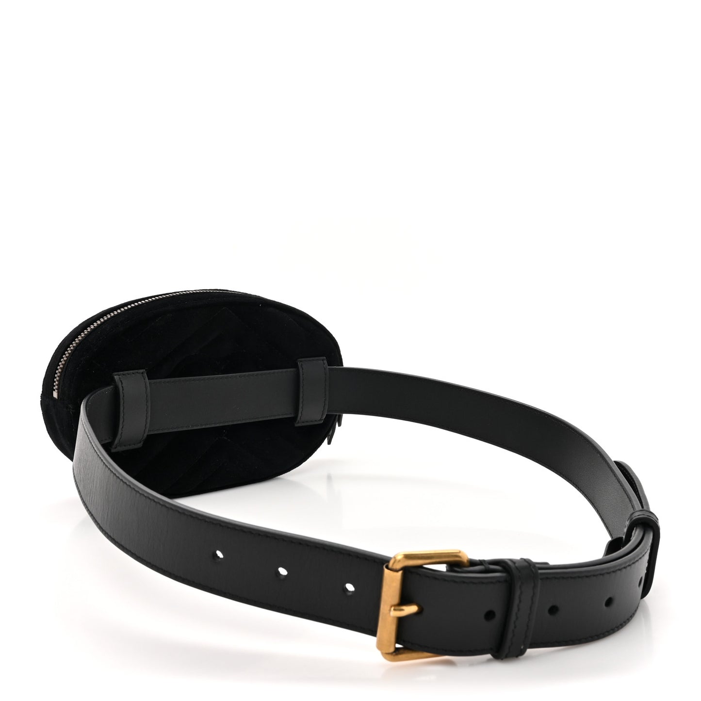 Velvet Matelasse GG Marmont Belt Bag 85 34 Black