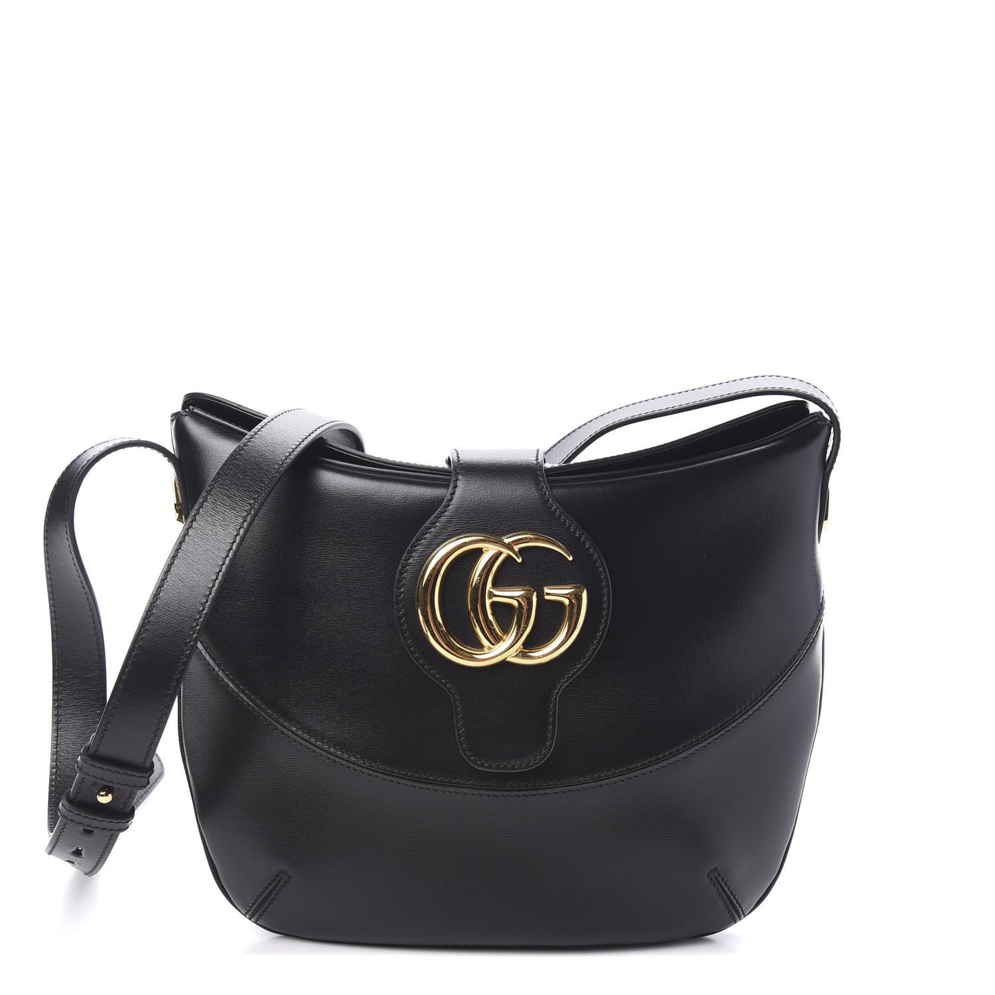 Calfskin Medium Arli Shoulder Bag Black