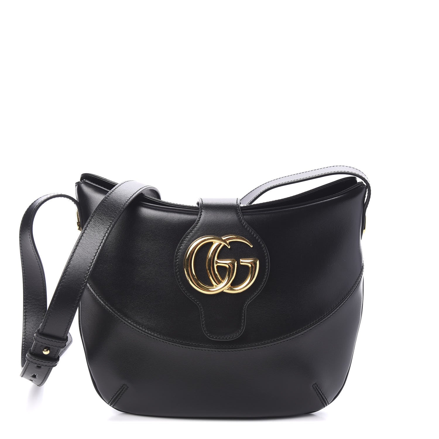 Gucci Calfskin Medium Arli Shoulder Bag Black 1 of 9