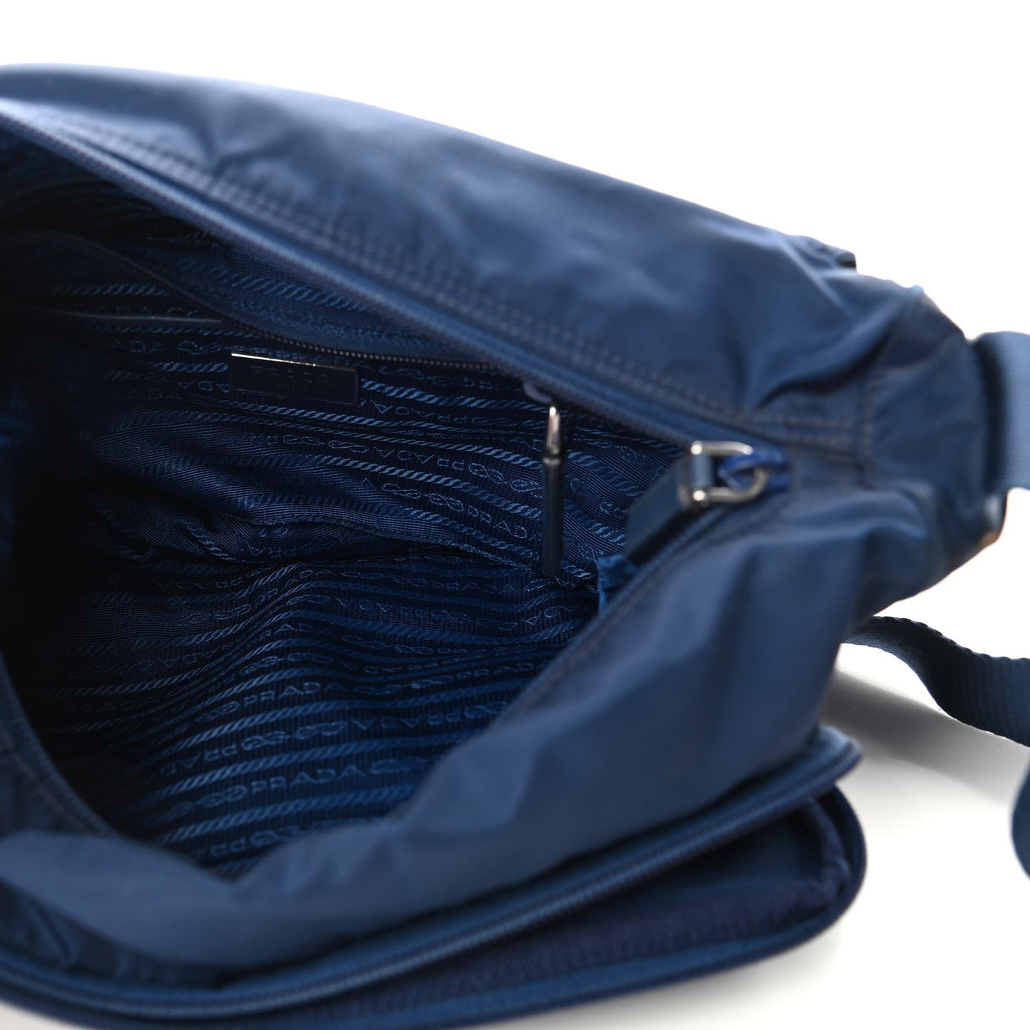 Tessuto Nylon Vela Messenger Bag Blue