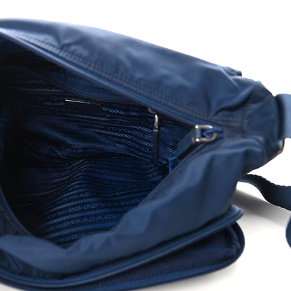 Prada Tessuto Nylon Vela Messenger Bag Blue 5 of 9