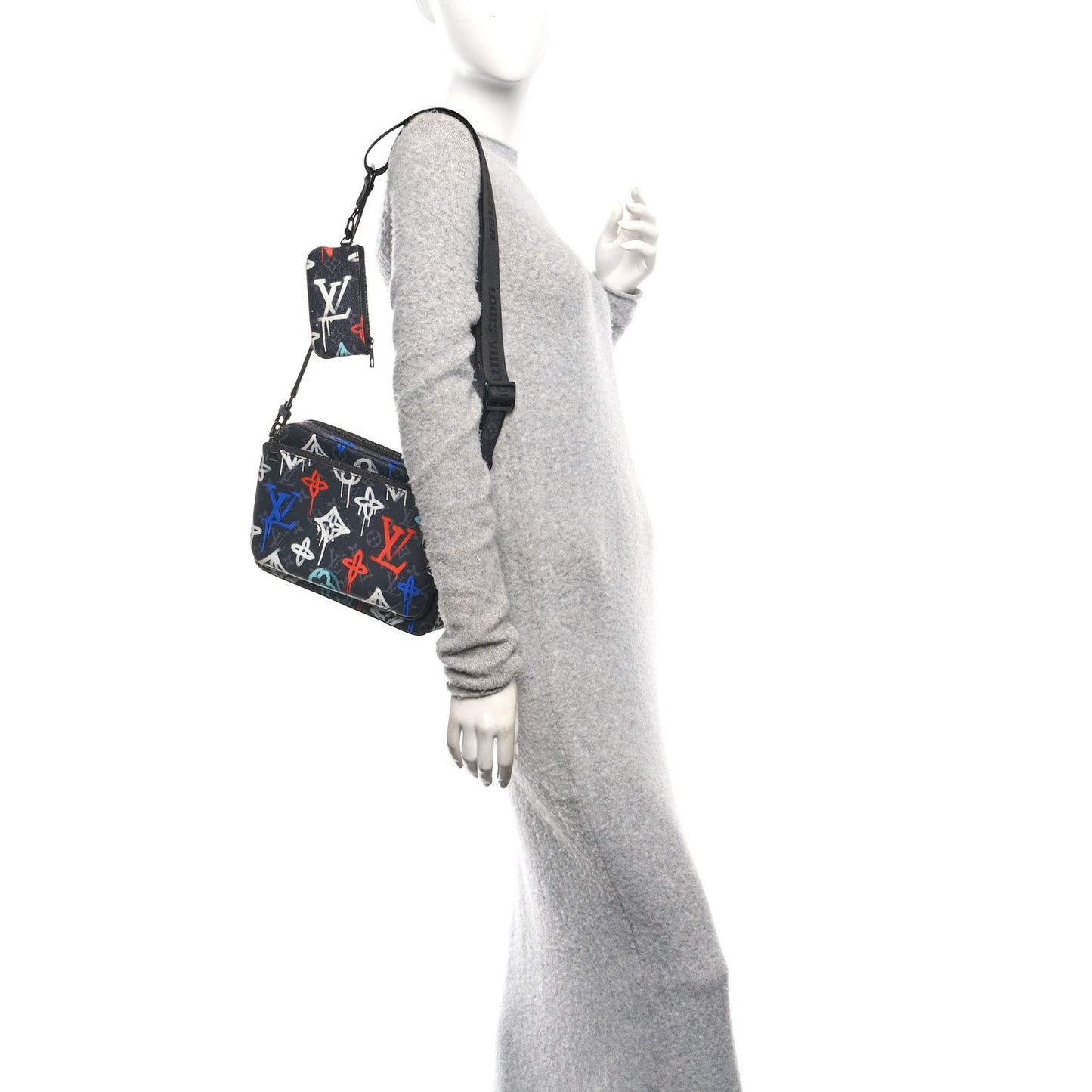 Monogram Eclipse LV Graffiti Trio Messenger Multicolor