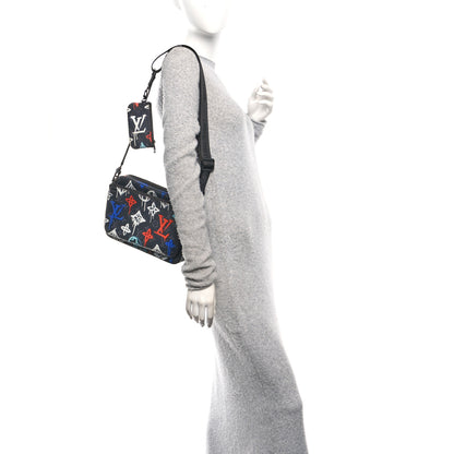 Louis Vuitton Monogram Eclipse LV Graffiti Trio Messenger Multicolor 2 of 11