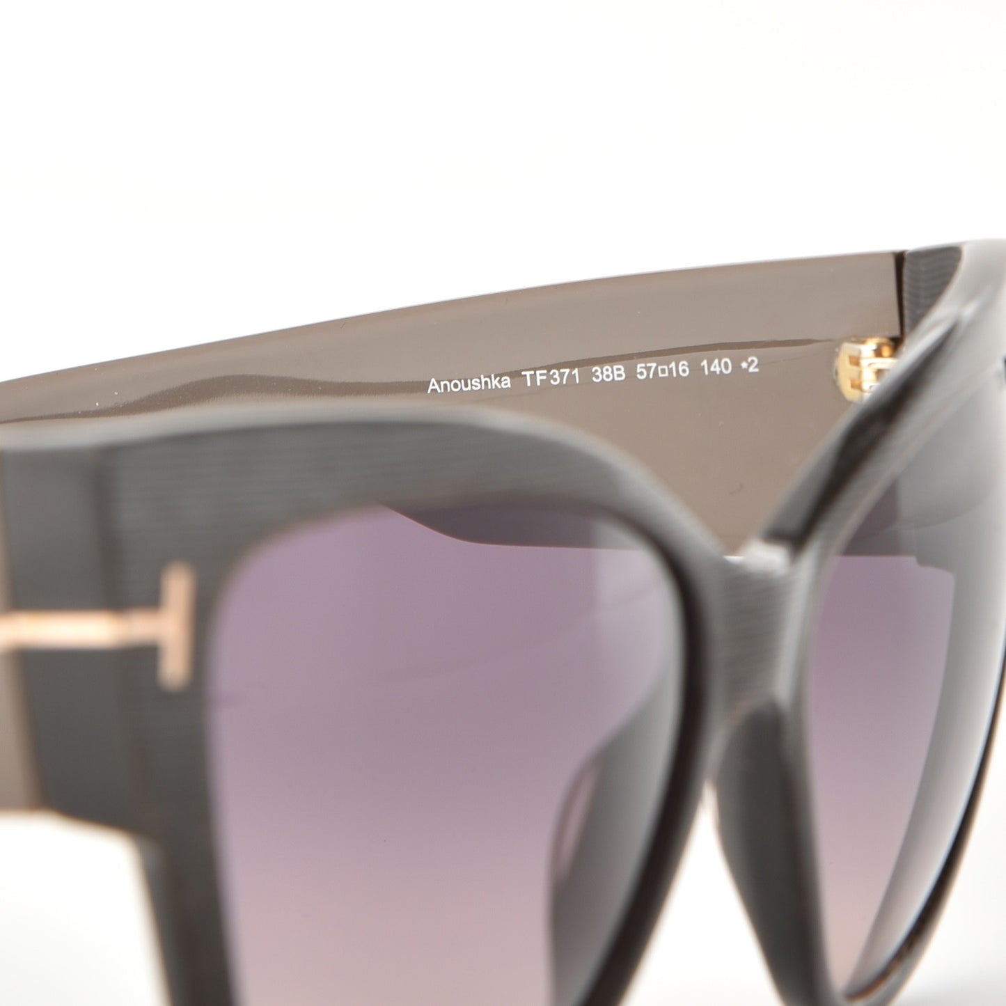 Acetate Anoushka Cat Eye Sunglasses TF371 Dove Grey