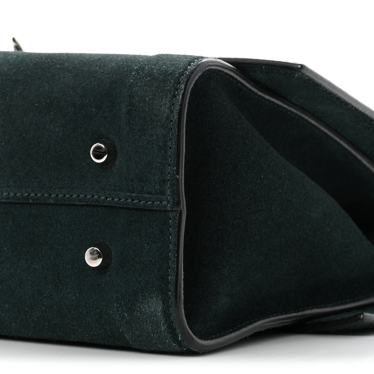 Givenchy Suede Small Shark Lock Satchel Green 10 of 10