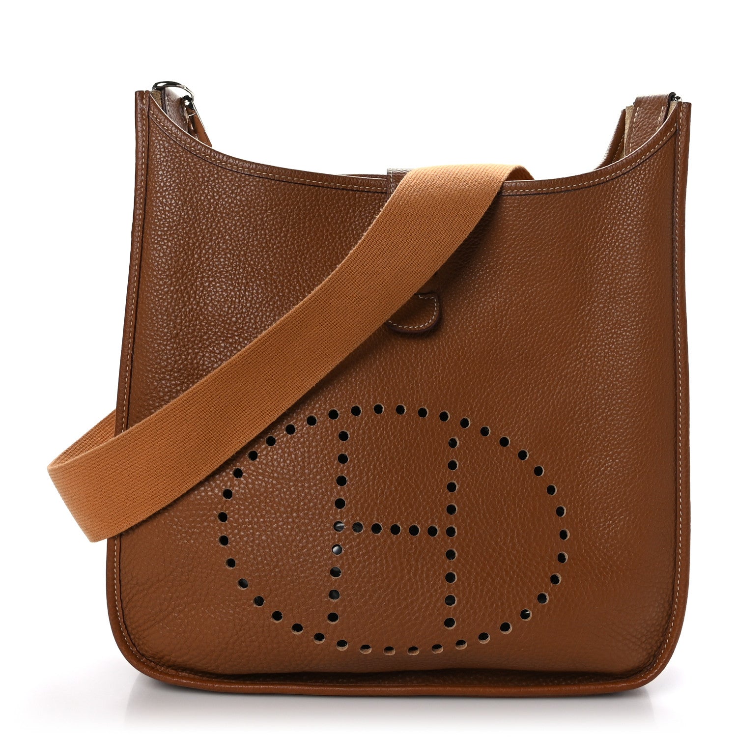Hermes Taurillon Clemence Evelyne II GM Gold 1 of 9