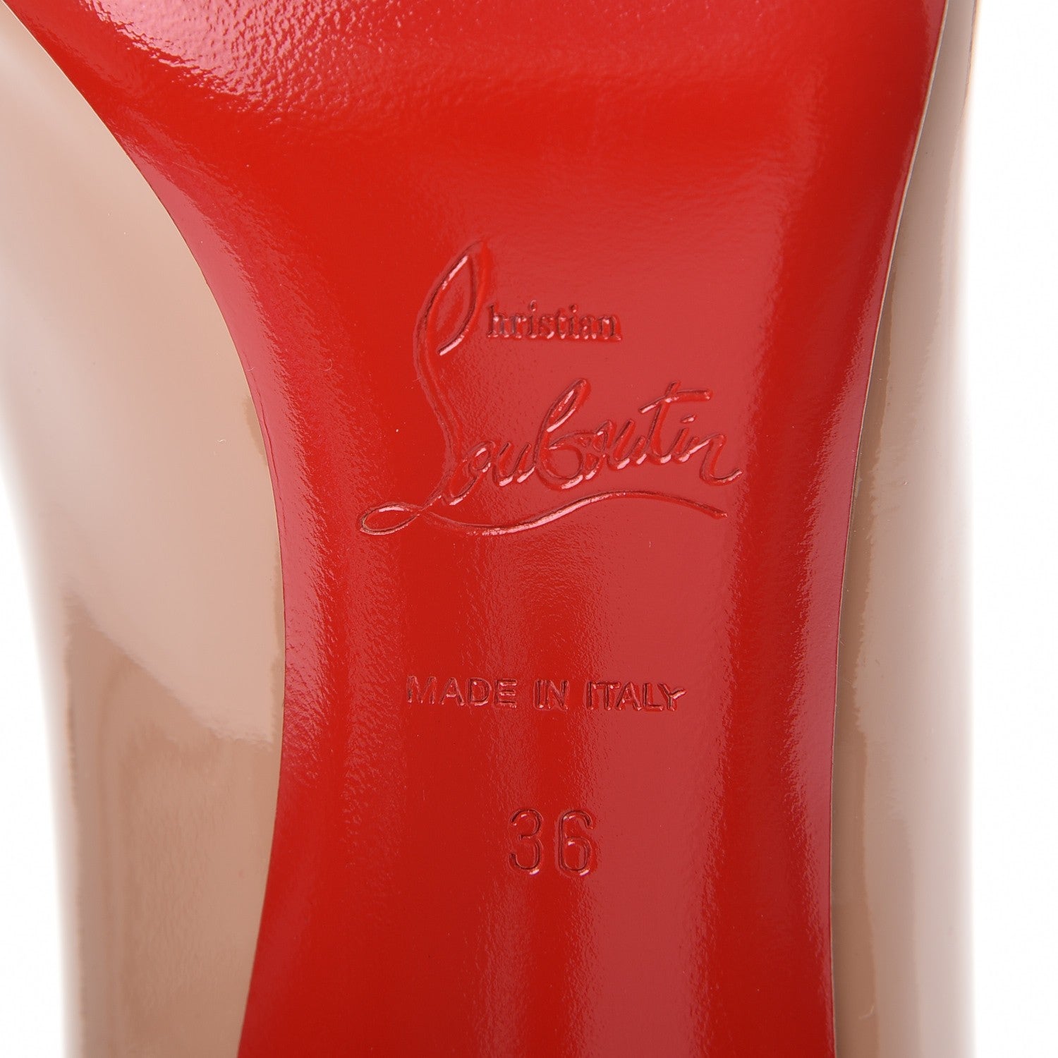 Christian Louboutin Patent Simple 85 Pumps 36 Nude 11 of 12
