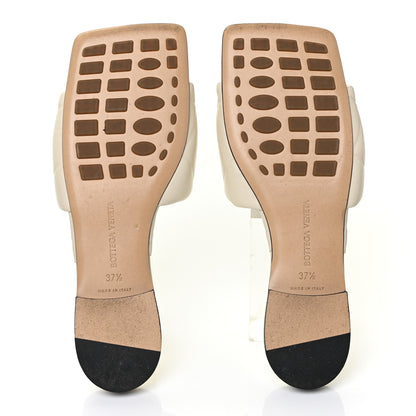 Bottega Veneta Nappa Quilted Rubber Lido Flat Sandals 37.5 Sea Salt 6 of 12