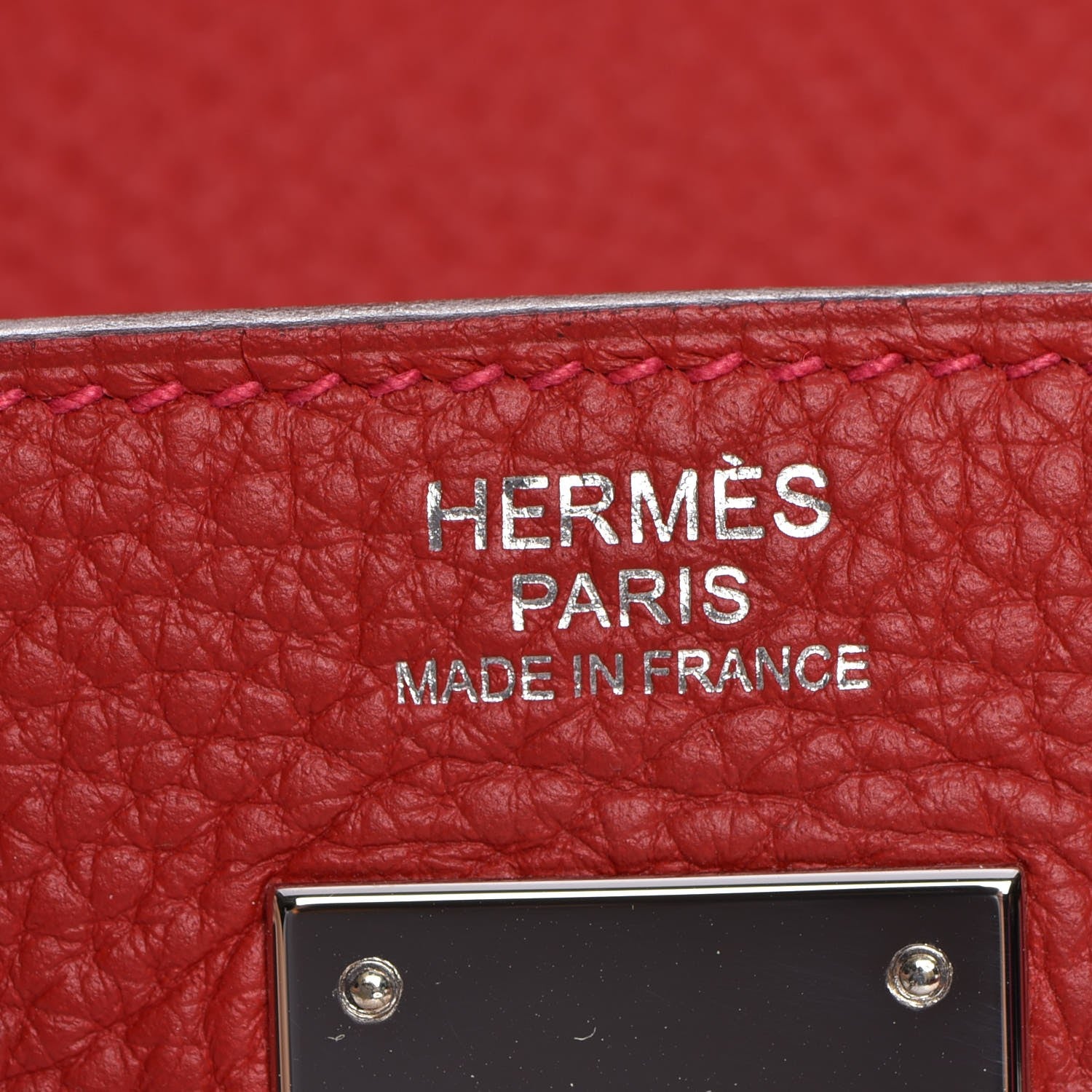 Hermes Taurillon Clemence Kelly Retourne 32 Rouge Casaque 13 of 32