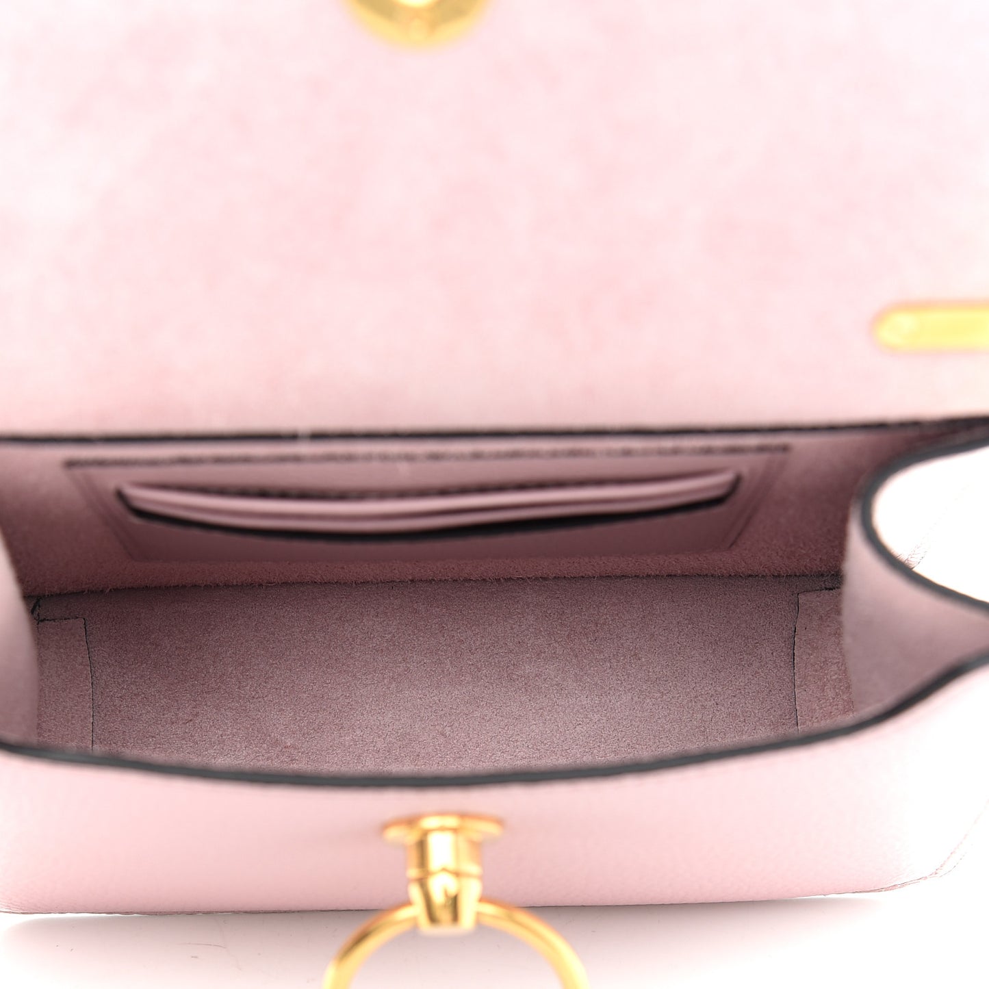 Grained Calfskin Small Amberley Top Handle Crossbody Powder Pink