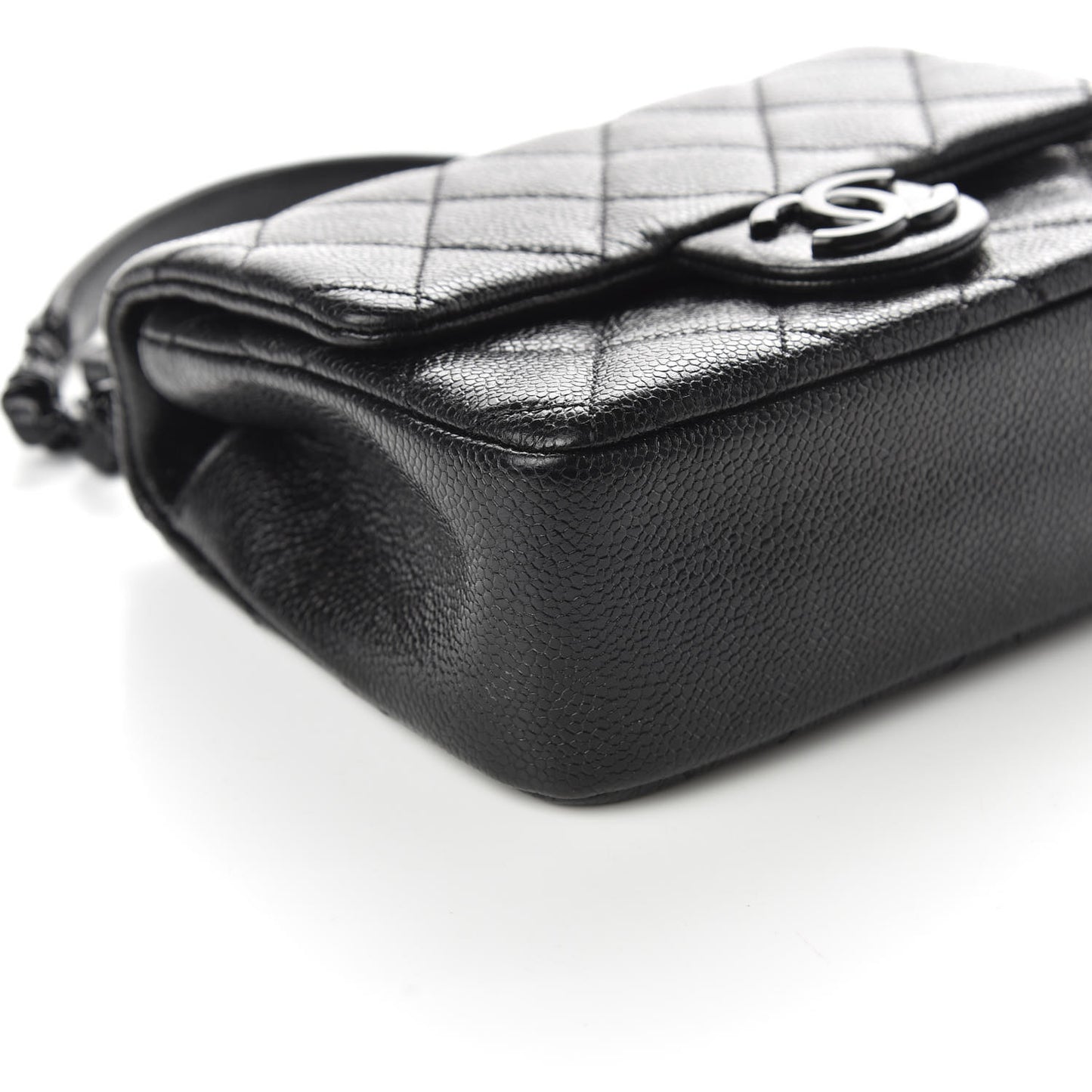 Caviar Quilted Incognito Mini Square Flap Black