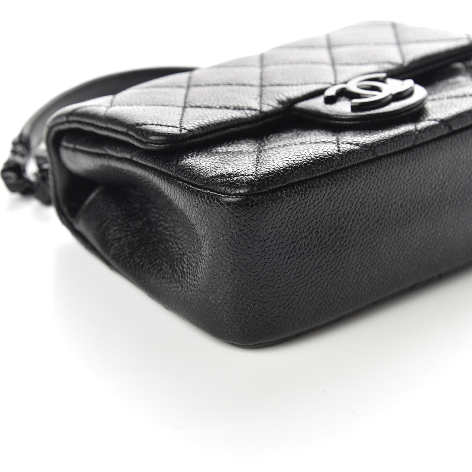Chanel Caviar Quilted Incognito Mini Square Flap Black 8 of 9