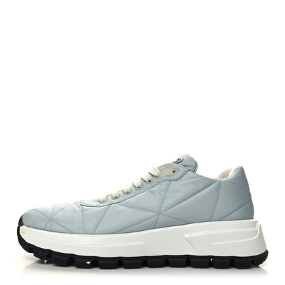 Prada Re-Nylon Piuma Metal Triangle Logo Quilted 45mm Sneakers 39.5 Fiordaliso 1 of 10