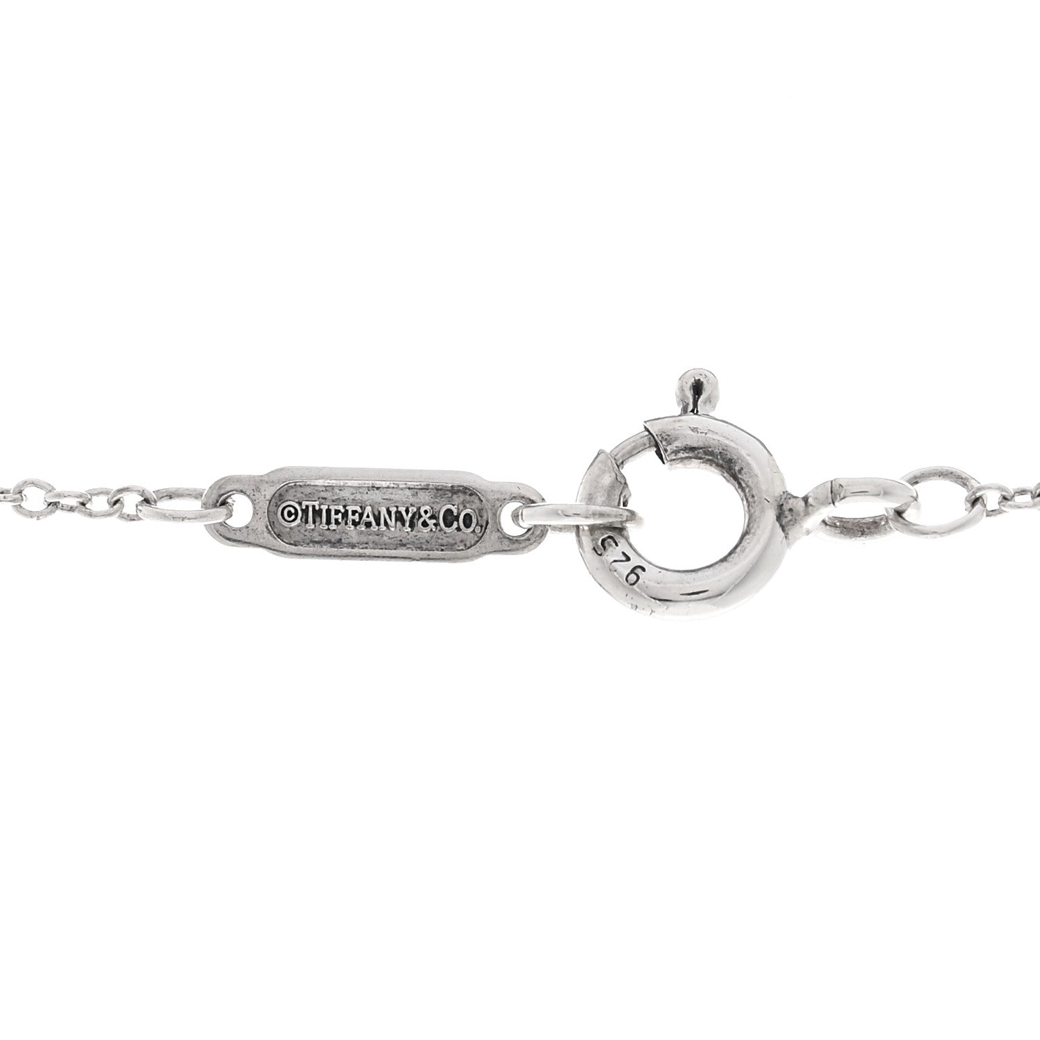 Tiffany Sterling Silver 1837 Interlocking Circles Pendant Necklace 4 of 4