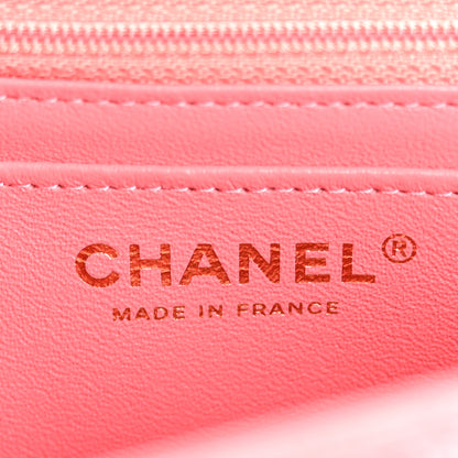 Chanel Iridescent Caviar Quilted Mini Rectangular Flap Pink 6 of 10