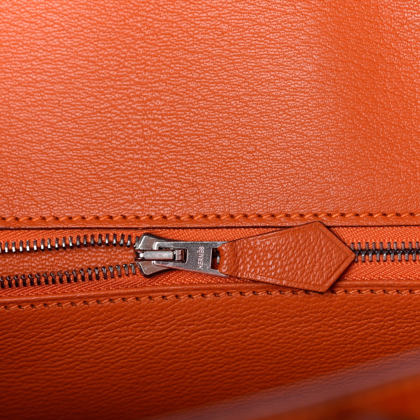 Shiny Porosus Crocodile Birkin 30 Orange