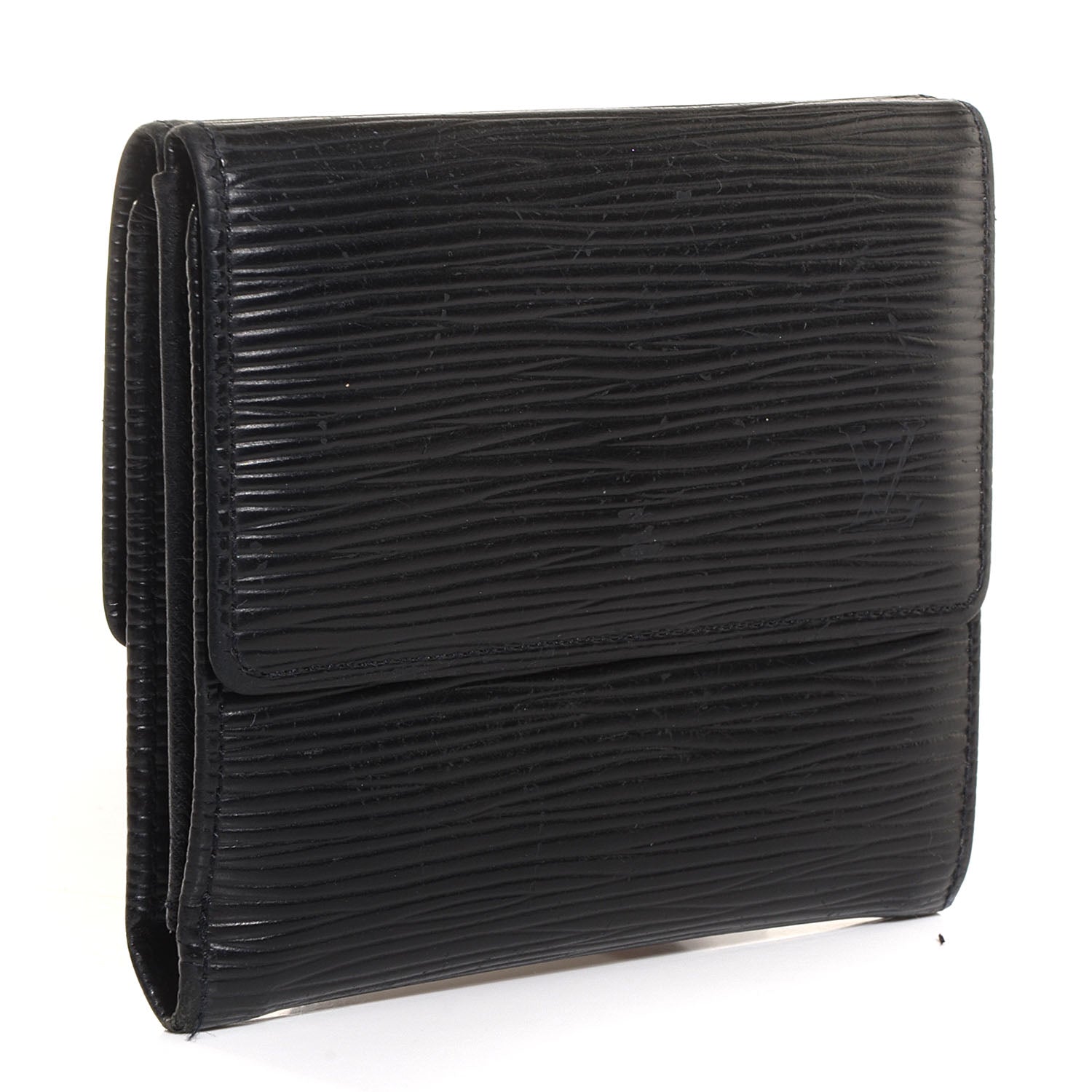 Louis Vuitton Epi Elise Wallet Black 3 of 8