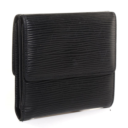 Louis Vuitton Epi Elise Wallet Black 3 of 8