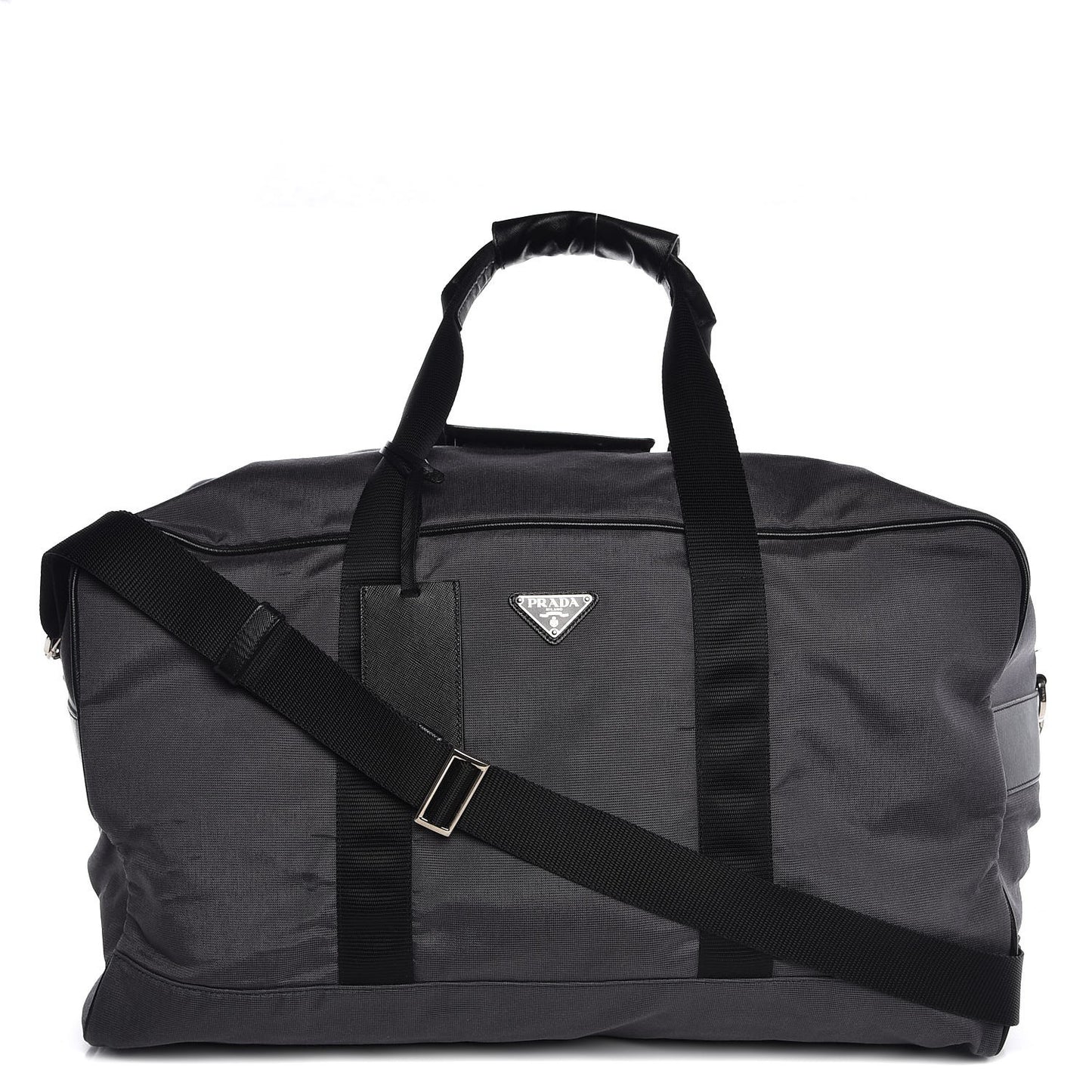 Canvas Canapa Saffiano Duffle Bag Marmo Black