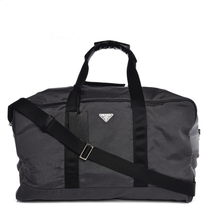 Prada Canvas Canapa Saffiano Duffle Bag Marmo Black 1 of 7
