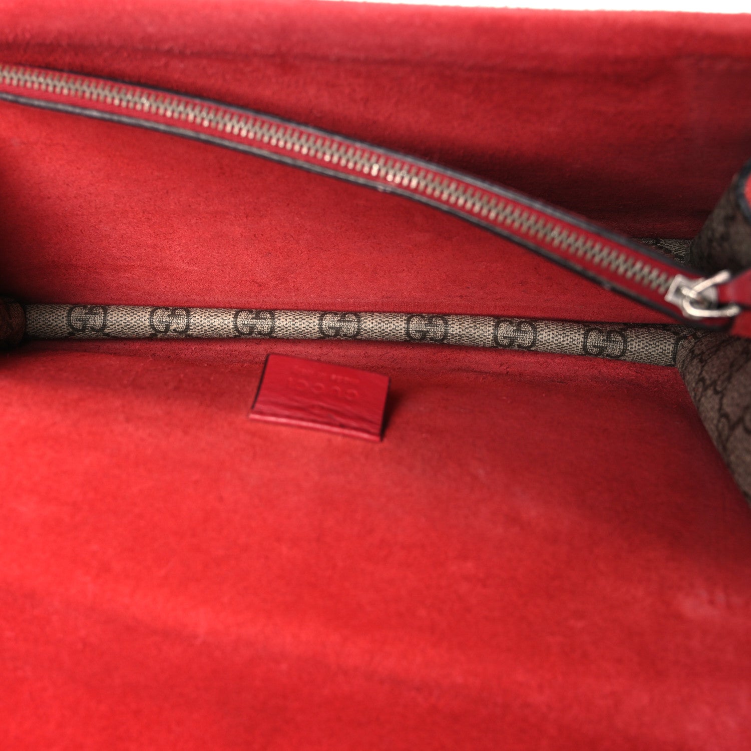 Gucci GG Supreme Monogram Small Dionysus Shoulder Bag Red 5 of 10