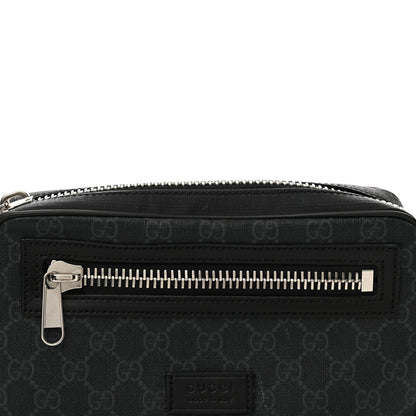 Gucci Soft GG Supreme Monogram Web Belt Bag Black Grey 8 of 15