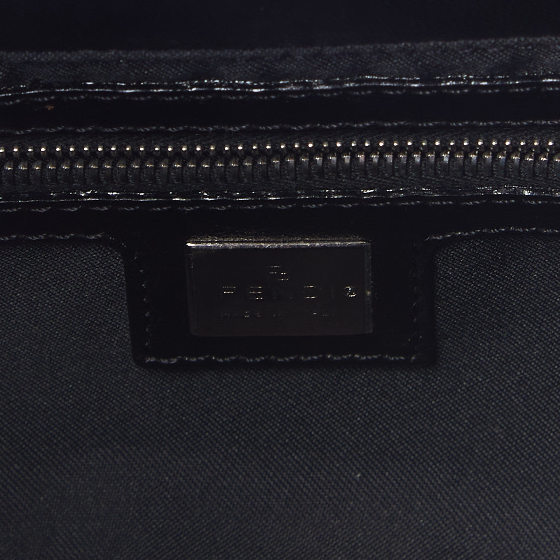 Fendi Lambskin Baguette Black 8 of 9