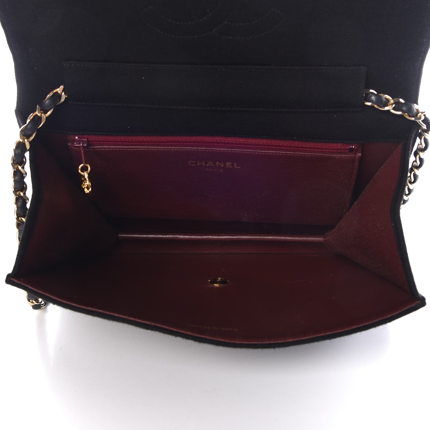 Chanel Jersey Quilted Medium Single Flap Black 5 of 13