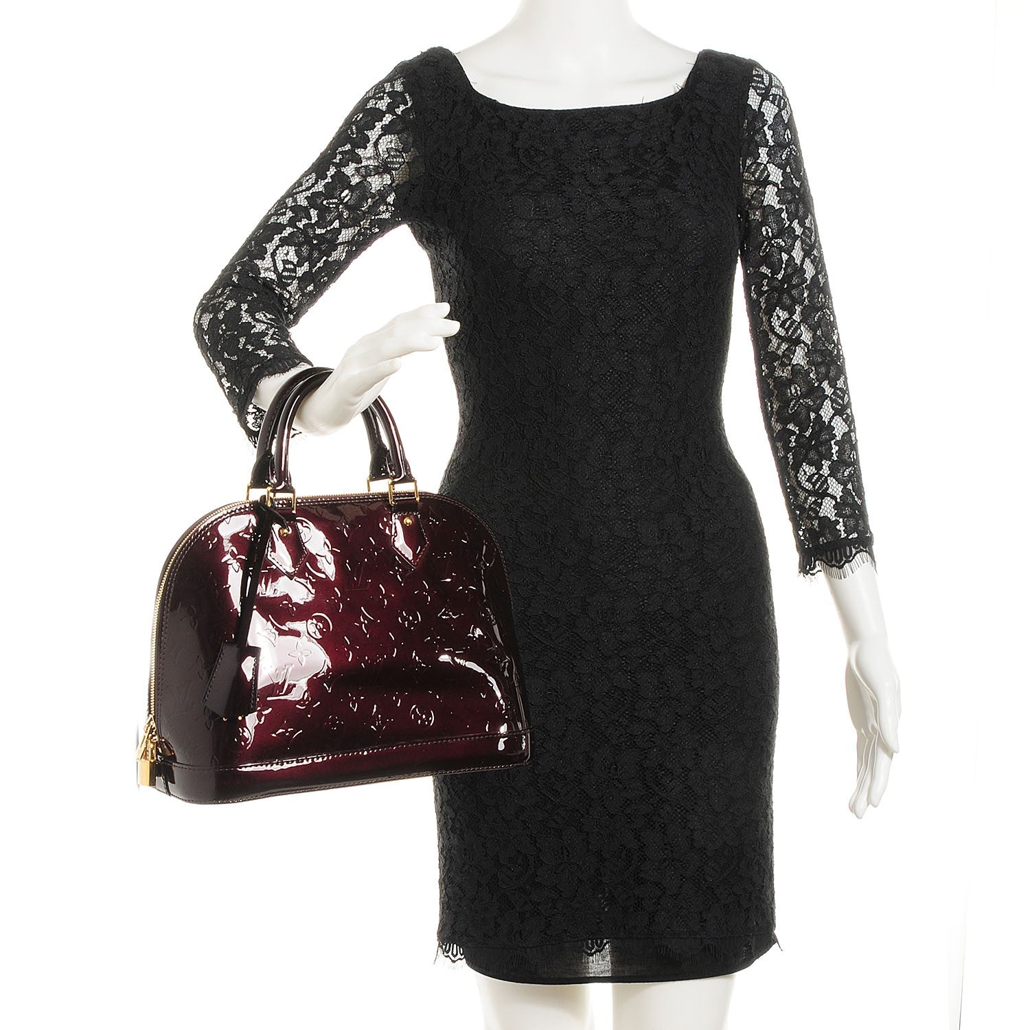 Louis Vuitton Vernis Alma PM Amarante 2 of 7