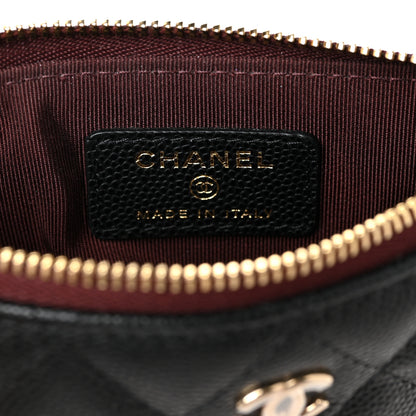 Chanel Caviar Quilted Small Cosmetic Case Black 6 of 10