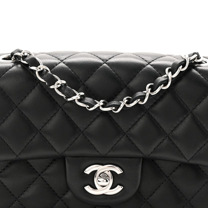 Chanel Lambskin Quilted Mini Rectangular Flap Black 8 of 11