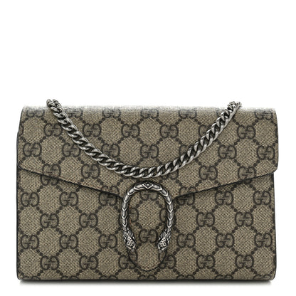 Gucci GG Supreme Monogram Mini Dionysus Chain Wallet Beige Taupe 1 of 10