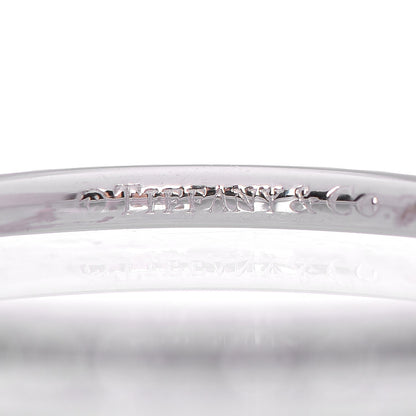 Tiffany 18K White Gold Iolite Metro Single Row Ring 56 7.5 3 of 5
