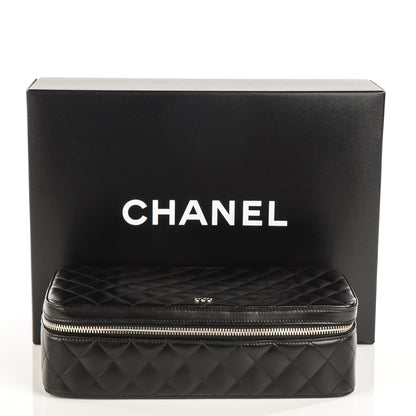 Chanel Lambskin Quilted Large Jewelry Case Black 5 of 8