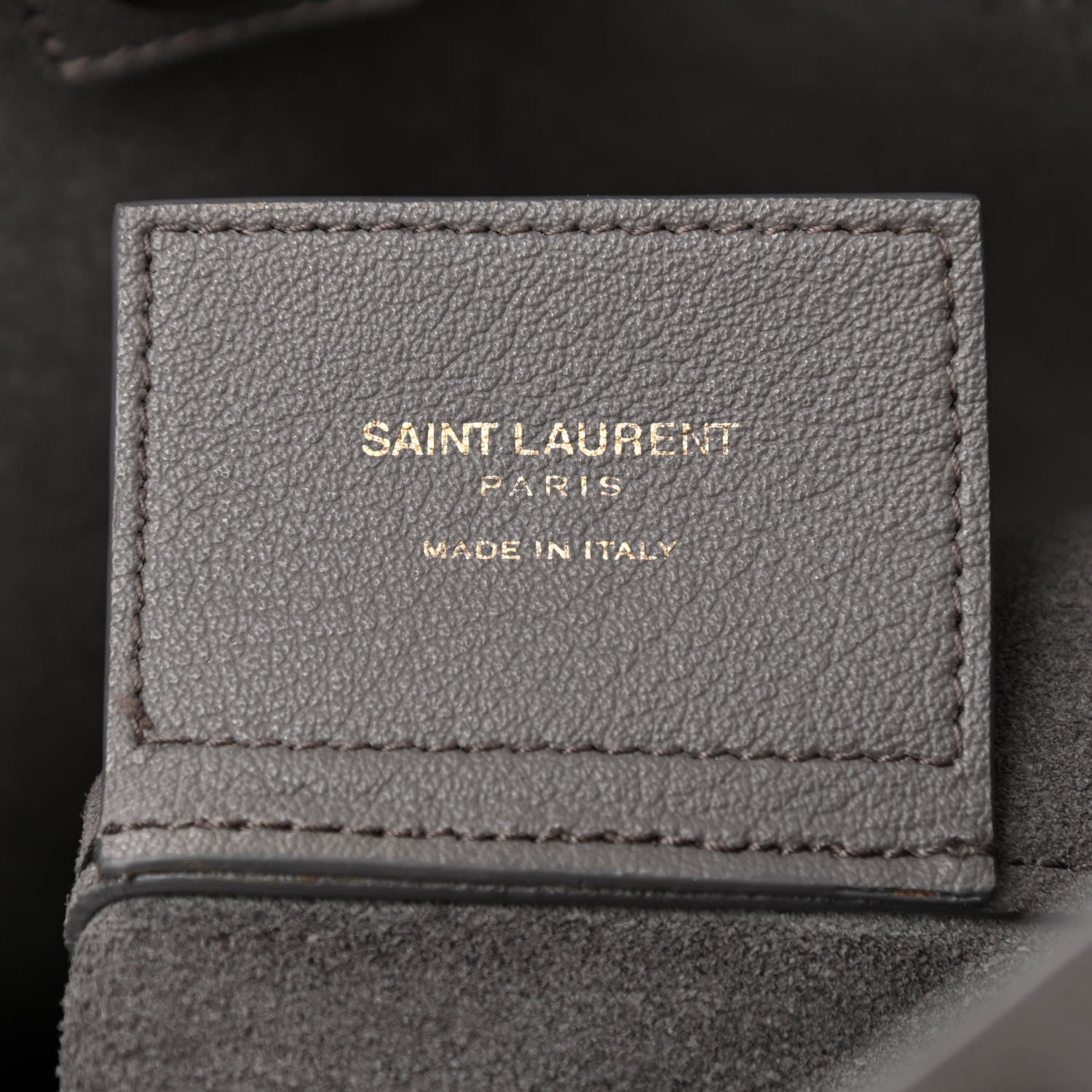 Saint Laurent Calfskin Toy Shopping Tote Earth Grey 6 of 8