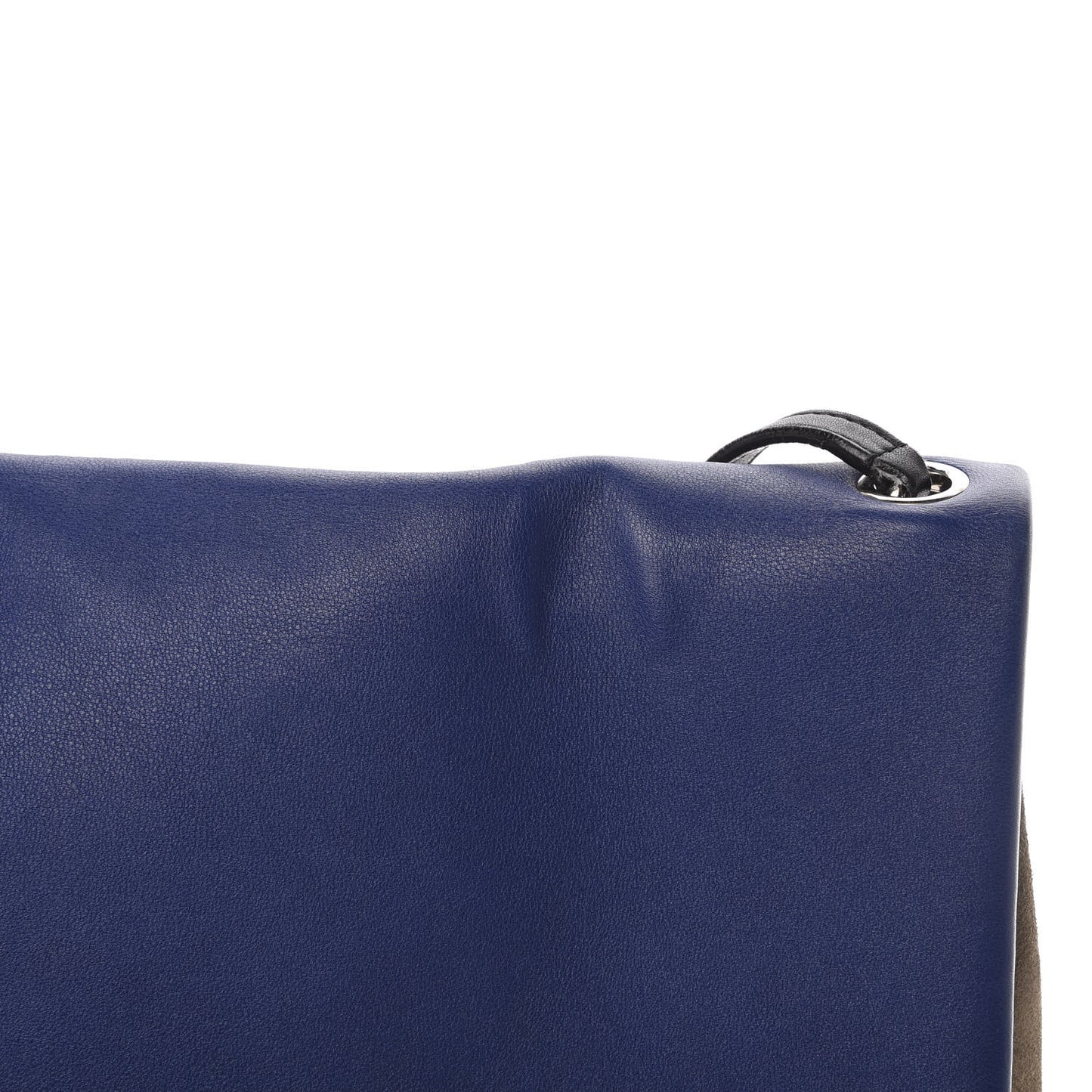 Calfskin Suede All Soft Shoulder Bag Indigo