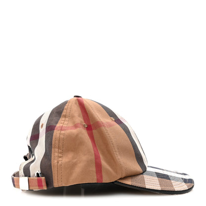 Burberry Cotton Check Baseball Cap XL Dark Birch Brown 5 of 8