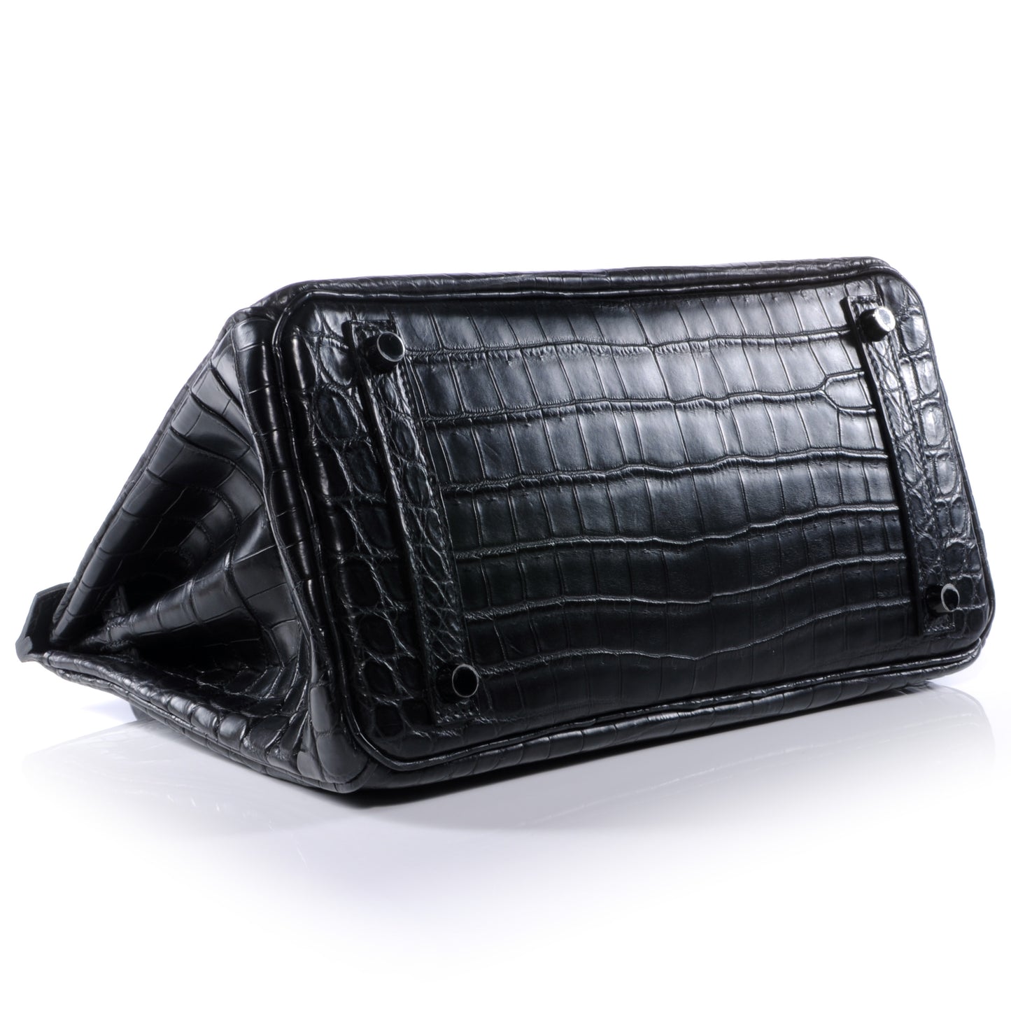 Matte Niloticus Crocodile Birkin 30 SO BLACK