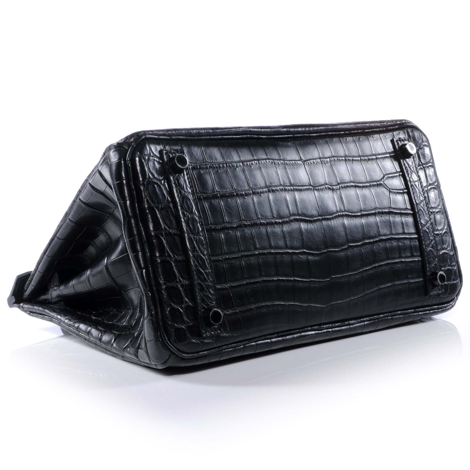 Hermes Matte Niloticus Crocodile Birkin 30 SO BLACK 4 of 10