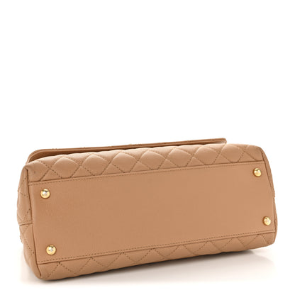 Chanel Caviar Quilted Small Coco Chain Handle Flap Brown 4 of 16