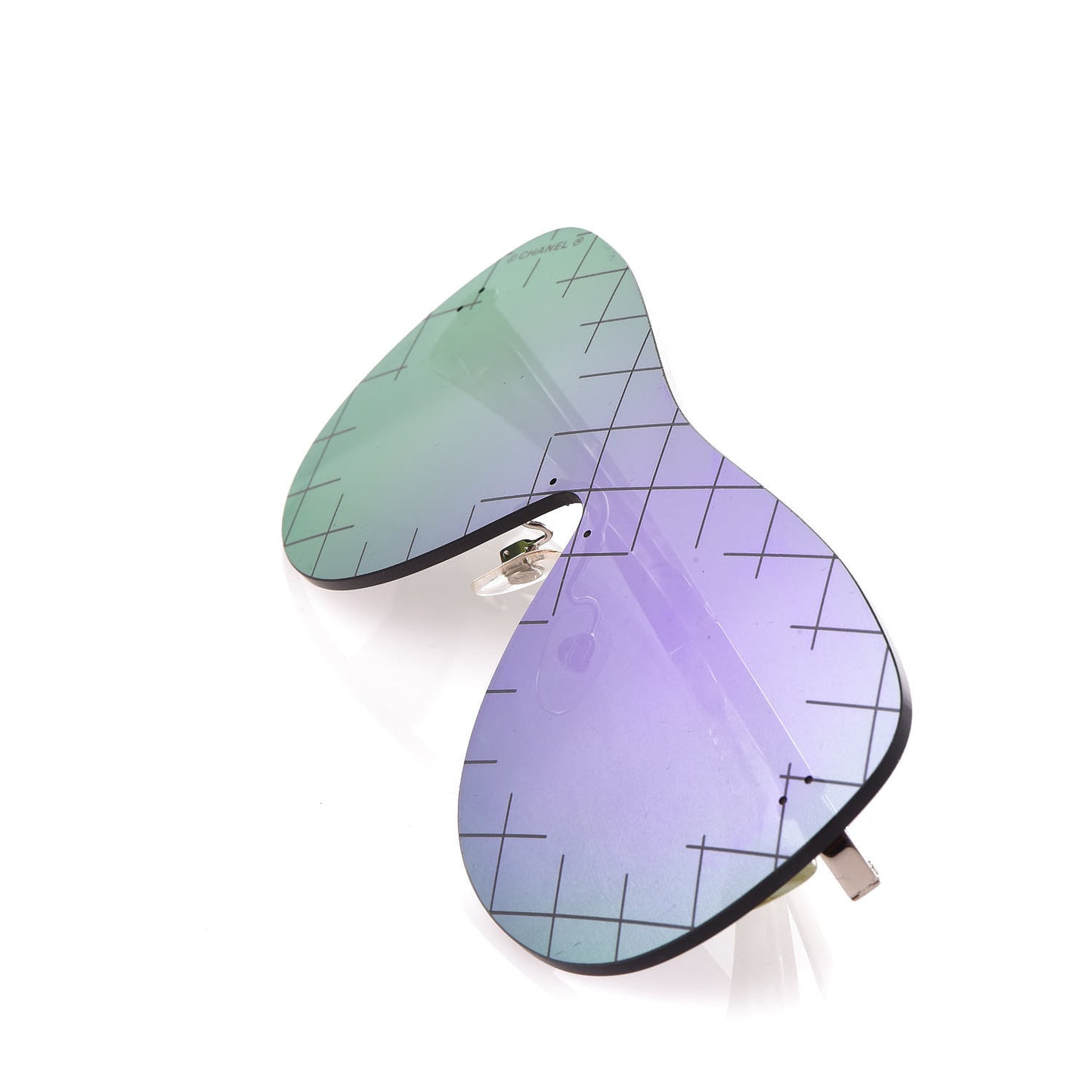 Shield Runway Sunglasses 4215 Silver Purple