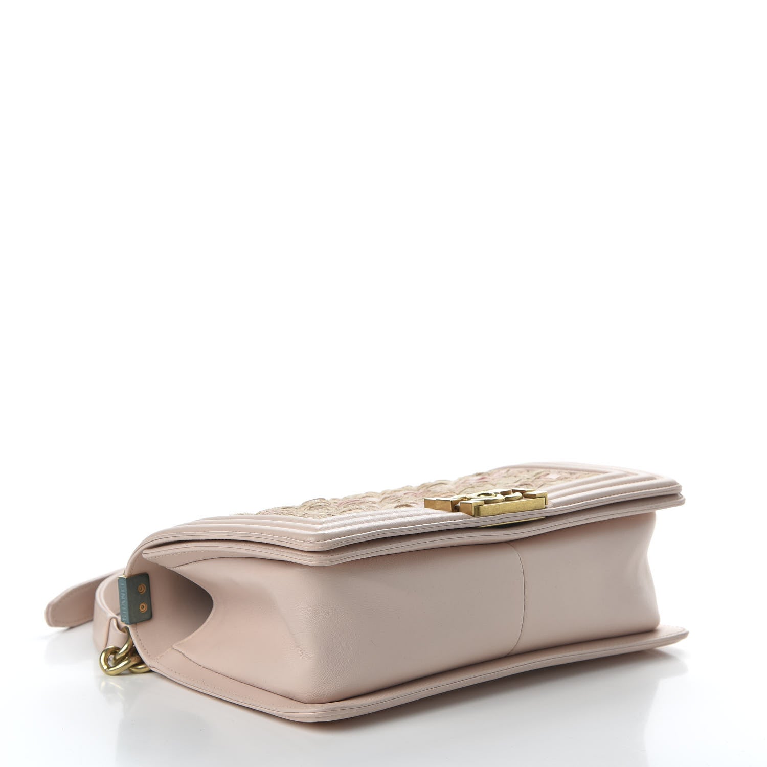 Chanel Tweed Lambskin Medium Boy Flap Pink 4 of 10