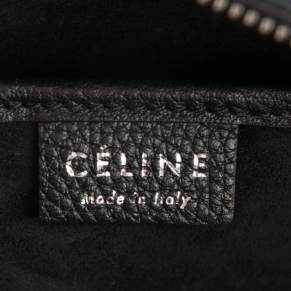 Celine Drummed Calfskin Nano Luggage Black 6 of 6